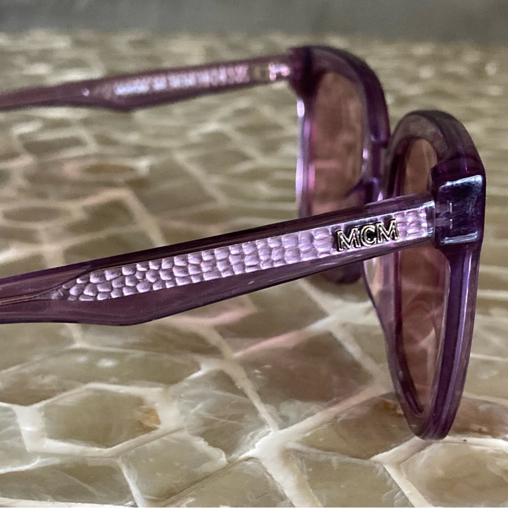 LIKE NEW! MCM725S 500 Womens Purple Rectangular Plastic Sunglasses - Picture 10 of 14